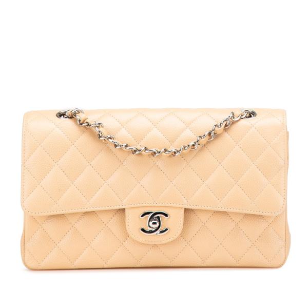 CHANEL シャネル マトラッセ25 ココマーク ダブルフラップ シルバー