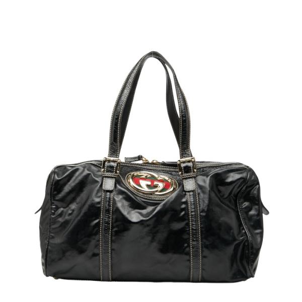 グッチ　ビジネスバッグ　シェリーライン GUCCI（グッチ） 美品 シェリーライン ブラック 黒 シルバー金具