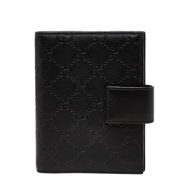 GUCCI（グッチ） グッチシマ 手帳カバー 115240 ブラック レザー