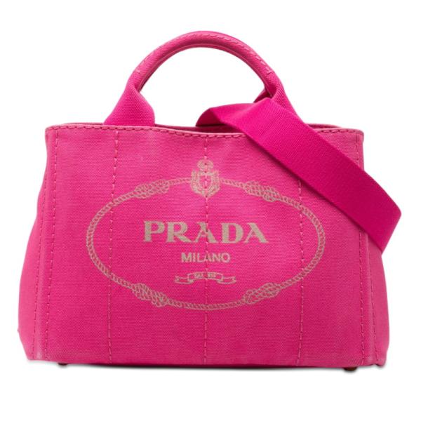PRADA（プラダ） 三角ロゴプレート カナパミニ ハンドバッグ