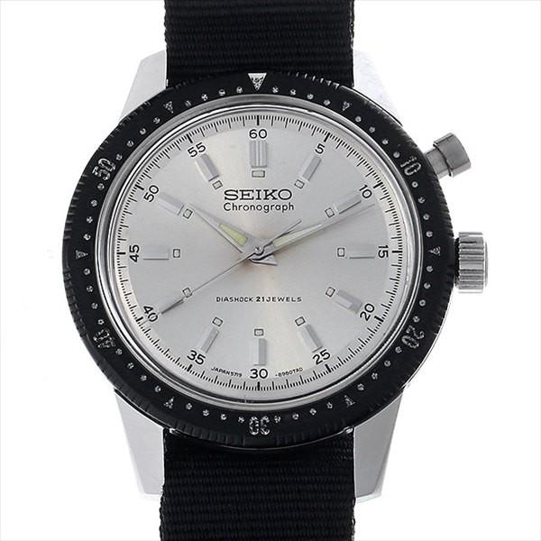 ち*ゲ様 SEIKO ワンプッシュクロノ　黒文字盤　5719-8992 SEIKO（セイコー） ワンプッシュ クロノグラフ 5719-8992 アンティーク