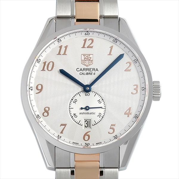 TAG HEUER タグホイヤー ウォッチ カレラ ヘリテージ 時計 WAS2115.BD0734 腕時計_x000D_
 ステンレス/ピンクゴールド シルバー シルバー文字盤 メンズ【中古】471 TAG HEUER（タグ・ホイヤー） カレラ ヘリテージ WAS2115.BD0734 新品