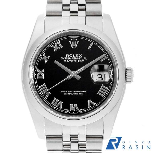 ビ*ス様 ロレックス純正巻きブレス19ミリ　12コマ ROLEX（ロレックス） デイトジャスト 116200 ブラック ローマ 5列