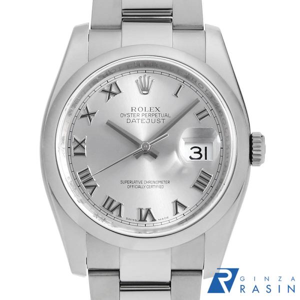 ROLEX ロレックス デイトジャスト 116200 グレー ローマ 3列  