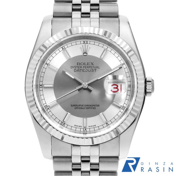 ROLEX（ロレックス） デイトジャスト 116234 シルバー×グレー 5列 
