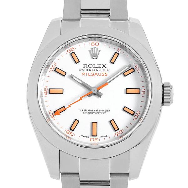 ロレックス ミルガウス 116400 ホワイト ランダムシリアル ランダム番 中古 メンズ 腕時計