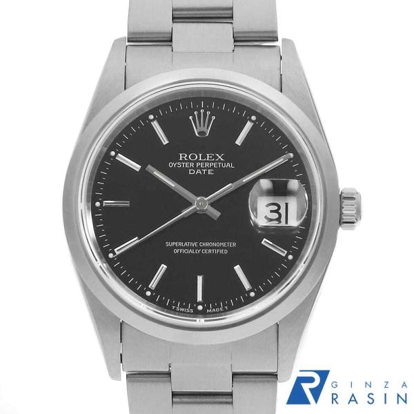 正規ROLEX ロレックス　オイスターパーペチュアルデイト15200 腕時計 ROLEX（ロレックス） オイスターパーペチュアル デイト 15200 ブラック