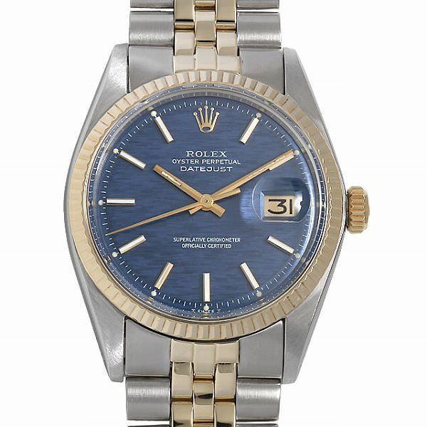 デイトジャスト ロレックス 1601 ブルーモザイク 35番 アンティーク