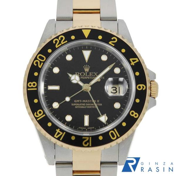 ROLEX（ロレックス） GMTマスターII 16713 ブラック 3列 オイスター