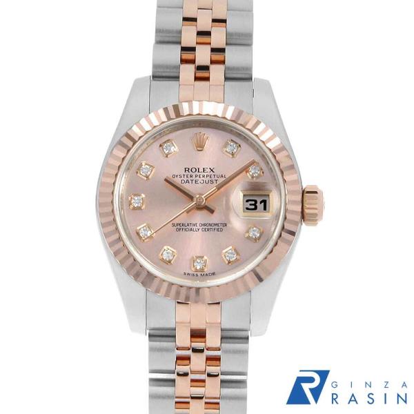 KC Shopさま専用　ROLEXOH済みデイトジャスト10Pダイヤ レディース ROLEX ロレックス デイトジャスト レディース腕時計 新型10P