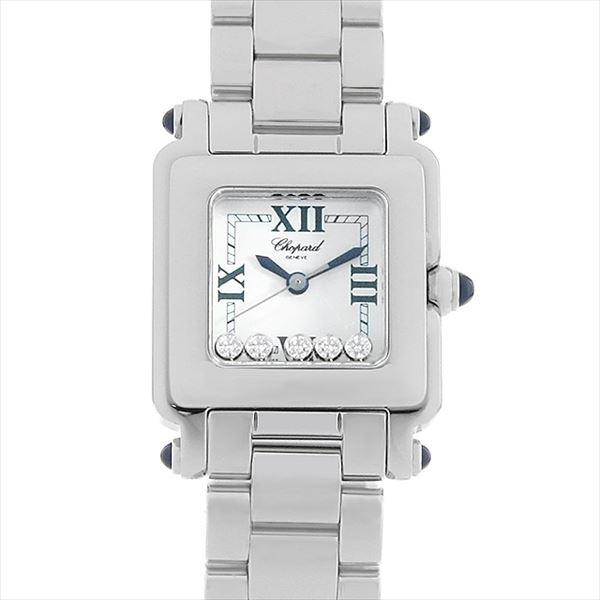 ショパール ハッピースポーツ 23mm 27/8893-23 レディース 腕時計【Aランク】【中古】 ハッピースポーツ ショパール スクエアミニ 27/8893-23 中古