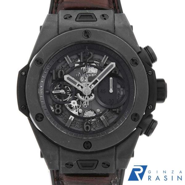 ウブロ ビッグバン ウニコオールブラック 限定1000本 411.CI.1110.RX メンズ 中古 腕時計 HUBLOT（ウブロ） ビッグバン ウニコオールブラック 限定1000本 411.CI