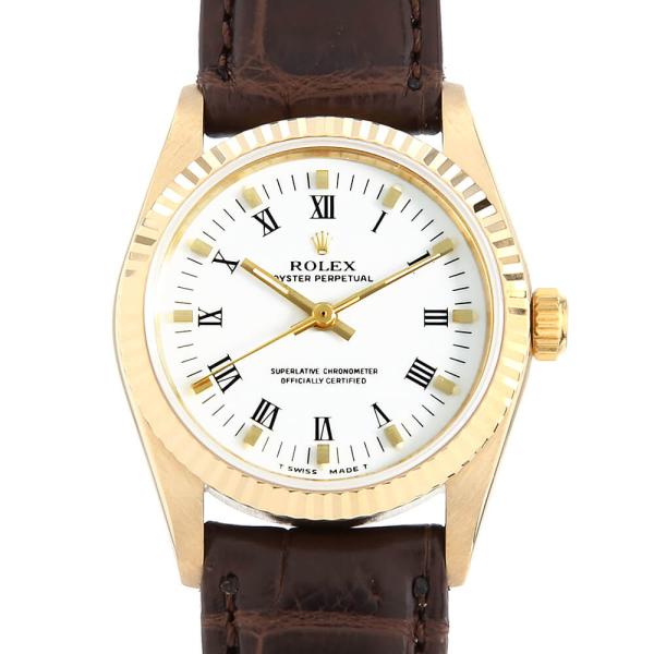 ROLEX（ロレックス） オイスターパーペチュアル 67518 ホワイト ローマ