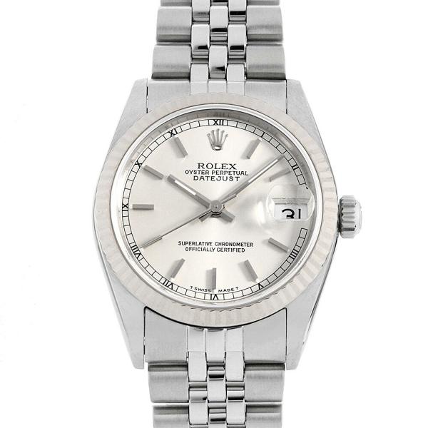 ROLEX ロレックス　デイトジャスト シルバー　オーバーホール済 68274G シルバー ROLEX（ロレックス）デイトジャスト 10Pダイヤ