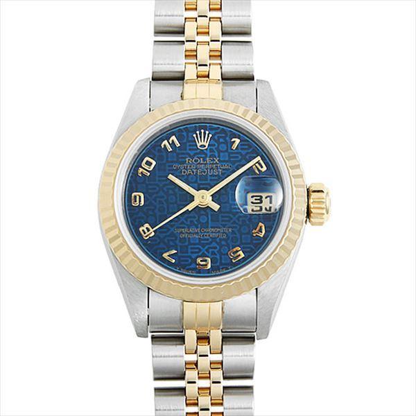 デイトジャスト ロレックス 69173 ブルー彫りコンピューター/アラビア