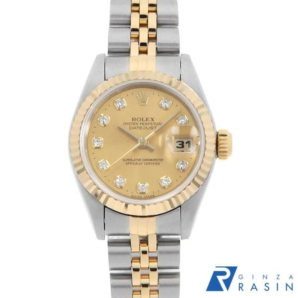 ROLEX（ロレックス） デイトジャスト 10Pダイヤ 69173G シャンパン T番