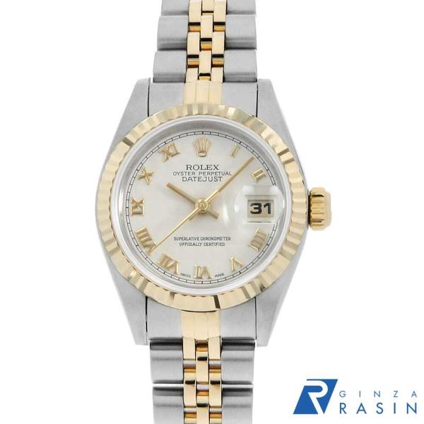 ROLEX ロレックス デイトジャスト 69173 アイボリー ピラミッド ローマ  