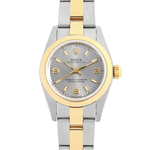 ROLEX ロレックス オイスターパーペチュアル 76183 グレー 369