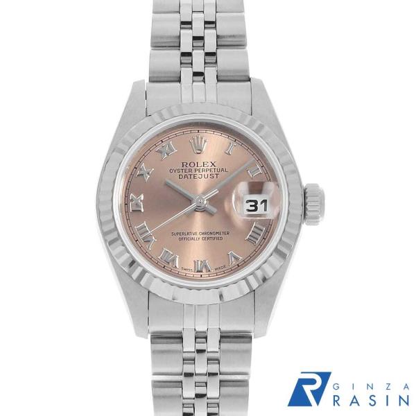 ROLEX ロレックス デイトジャスト 79174 ピンク ローマ P番 中古