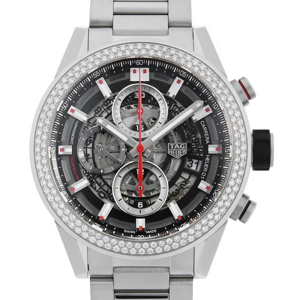 タグホイヤー TAG HEUER CAR201P.BA0766 カレラ キャリバー HEUER01 ダイヤベゼル 自動巻き メンズ 良品 箱・保証書付き_916564 TAG HEUER（タグ・ホイヤー） カレラ キャリバー ホイヤー01 ベゼル