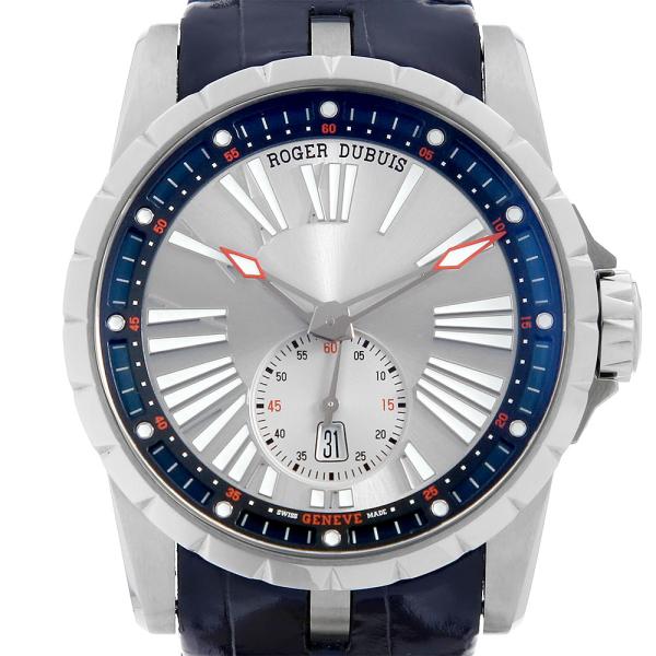 ROGER DUBUIS ロジェデュブイ エクスカリバー45 エッセンシャル 日本限定88本 DBEX0724 デイト 50m防水 シルバー Ti チタン 純正ラバーベルト 純正バックル尾錠 メンズ 自動巻き【6ヶ月保証】【腕時計】【中古】 ginzarasin_u-dbex0724