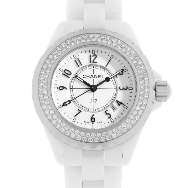 48回払いまで無金利 シャネル J12 白セラミック ベゼルダイヤ H0967 中古 レディース 腕時計 U H0967 Ginza Rasin ヤフー店 通販 Yahoo ショッピング