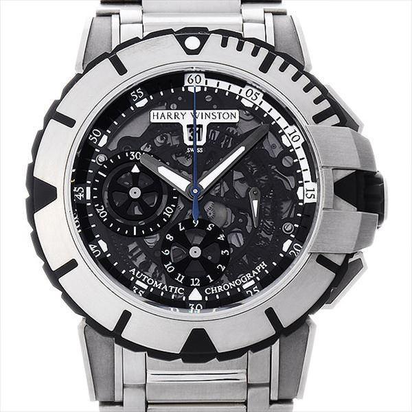 ハリーウィンストン クロノグラフ 411/MCA44Z ザリウム メンズ 自動巻