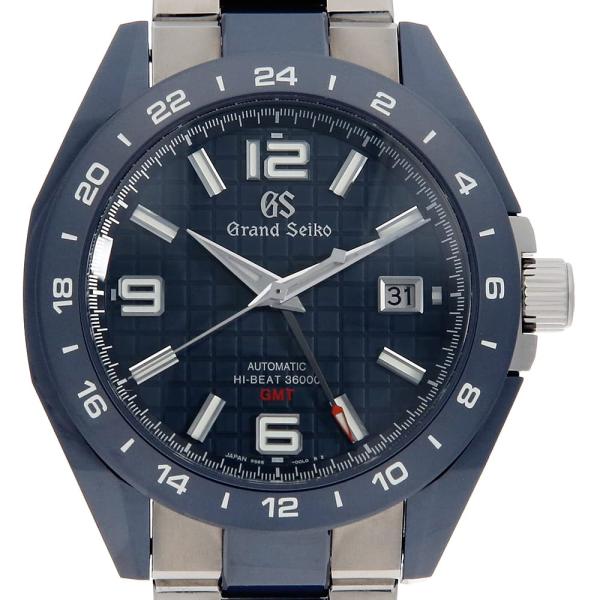 グランドセイコー スポーツコレクション メカニカルハイビート GMT ブルーセラミックス SBGJ233 メンズ 中古 腕時計 ginzarasin_u-sbgj233