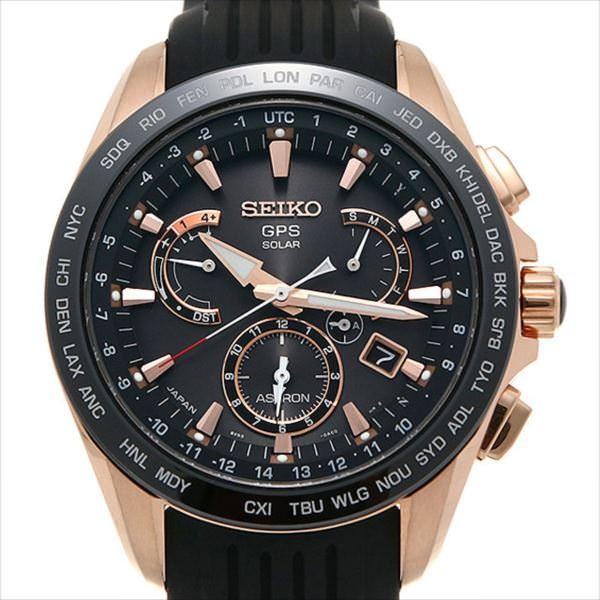未使用級 セイコーアストロン SBXB055 GPSソーラー ゴールド ブラック SEIKO（セイコー） アストロン SBXB055 中古 メンズ 腕時計 : GINZA