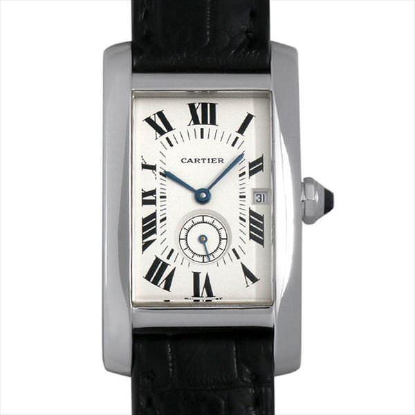 ☆訳あり カルティエ タンクアメリカンMM W26009C9 ボーイズ 【中古】 Cartier（カルティエ） タンクアメリカン MM 中古 ボーイズ（ユニ