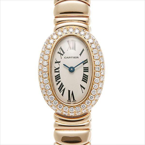 CARTIER カルティエ ミニベニュワール ベゼル2重ダイヤ WB5094W1 K18YG【中古】 Cartier（カルティエ） ミニベニュワール ベゼル2重ダイヤ WB5094W1
