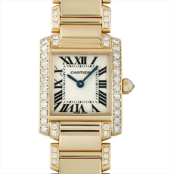 CARTIER カルティエ タンクフランセーズ SM WE1001RC サイドダイヤ ブレスハーフダイヤ【中古】 Cartier（カルティエ） タンクフランセーズ SM サイドダイヤ ブレス