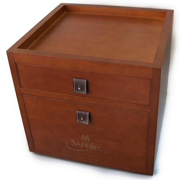 木箱のみの単品販売 サフィールノワール ドローワーボックス Saphir Noir Box シューケア用品 収納ボックス 靴磨きセットをご自身で 靴磨きセットの銀座大賀靴工房 通販 Yahoo ショッピング