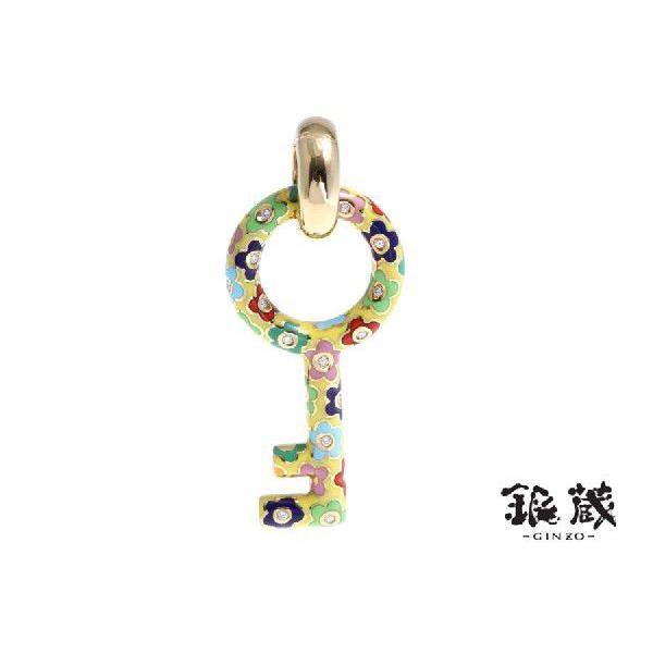 ポンテヴェキオ PONTE VECCHIO ペンダントトップ鍵モチーフK18YGダイヤ  