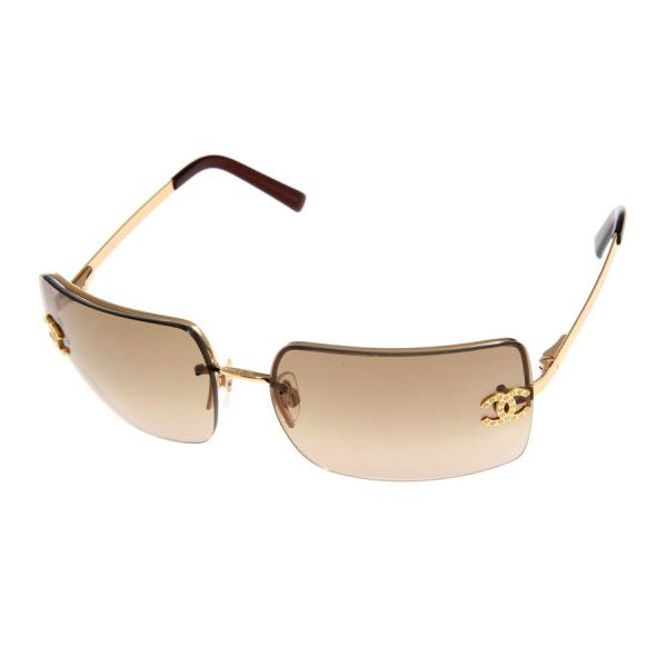 シャネル CHANEL サングラス 茶系 ラインストーン4092-B c.125 13 中古 シャネル CHANEL サングラス 茶系 ラインストーン4092-B c.125 13 中古