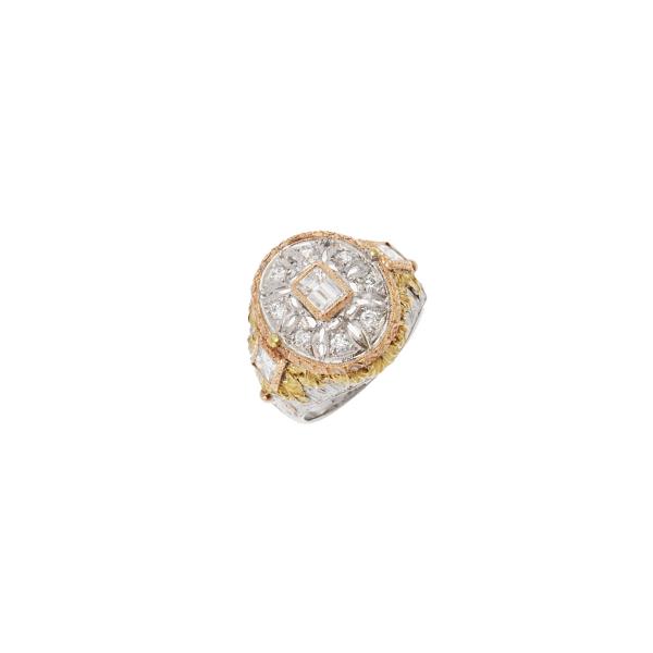 銀蔵 中古 カッツァニーガ CAZZANIGA/カッツァニーガ 印台風デザイン 