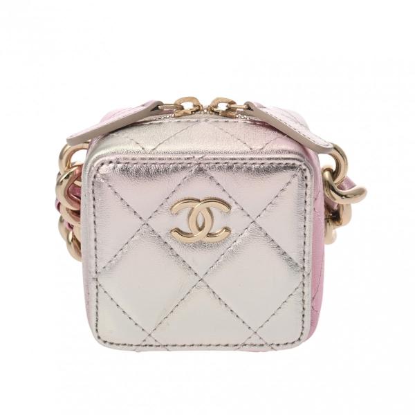 シャネル シルバーチェーンバック 名東】【CHANEL】シャネル ココハンドルXS チェーンショルダーバッグ