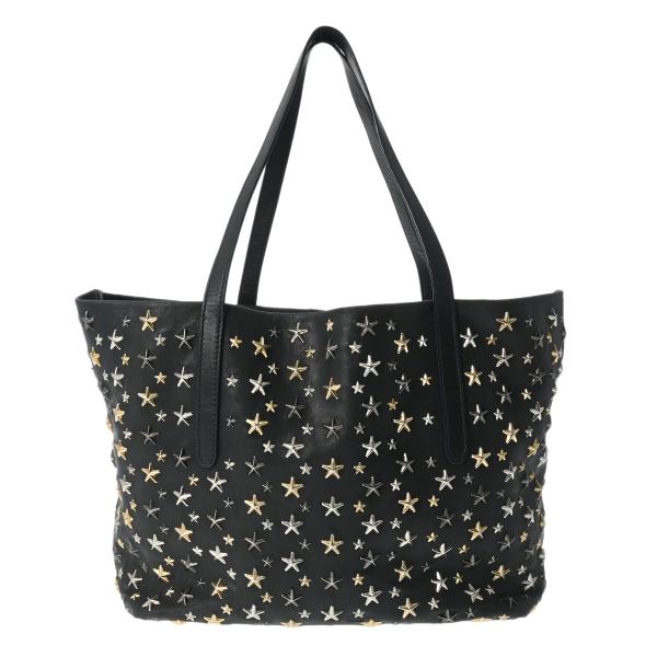 JIMMY CHOO ジミーチュウ スタースタッズ ブラック レディース レザー