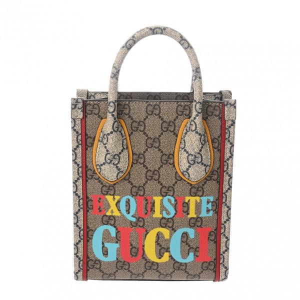 GUCCI グッチ ミニトートバッグ GUCCI（グッチ） EXQUISITE ミニトート ベージュ/マルチカラー