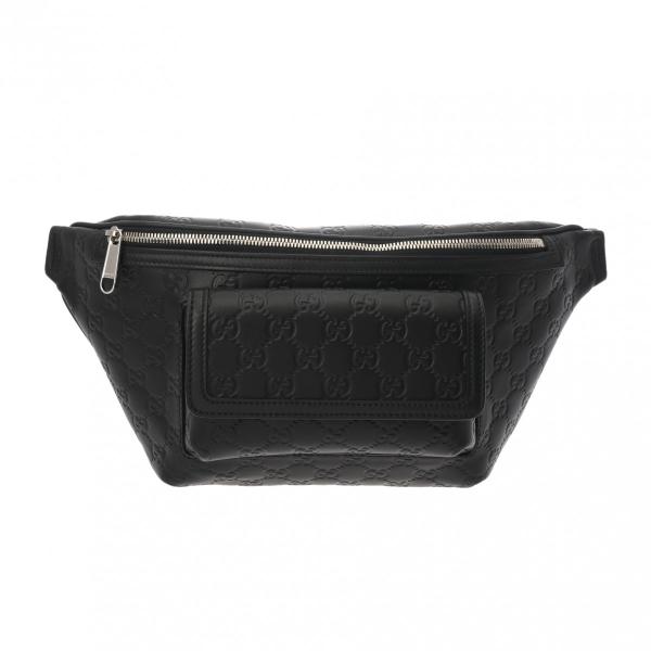 GUCCI（グッチ） グッチシマ ウエストバッグ ブラック 779895