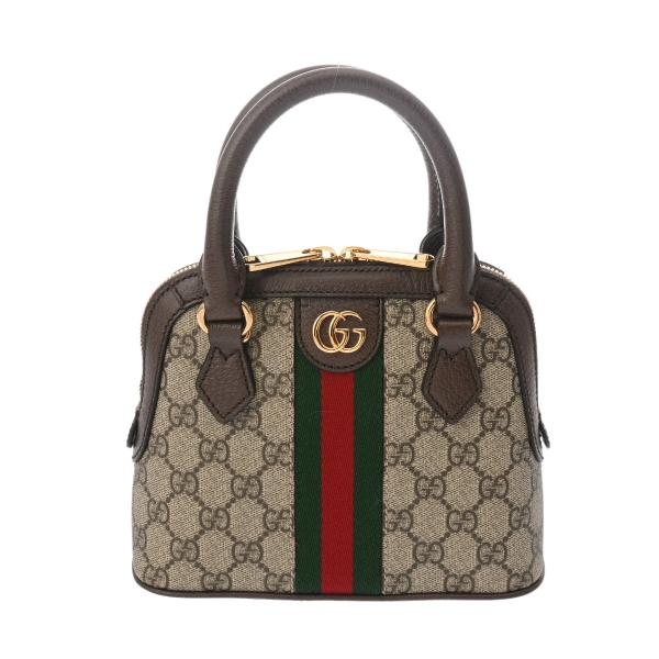 新品未使用✨GUCCIグッチ　GGキャンバス　ハンドバッグ　グリーン　レザー GUCCI（グッチ） ミニトップハンドル バッグ ベージュ 772216