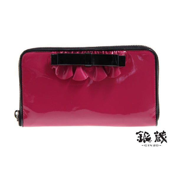 ミュウミュウ Miumiu ラウンドファスナー財布ピンク 黒エナメル リボン フリル 中古 Buyee Buyee 日本の通販商品 オークションの代理入札 代理購入