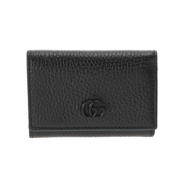 未使用　GUCCI　グッチ　GGマーモント ミディアムウォレット　644407 GUCCI（グッチ） GGマーモント ミディアムウォレット ブラック 644407
