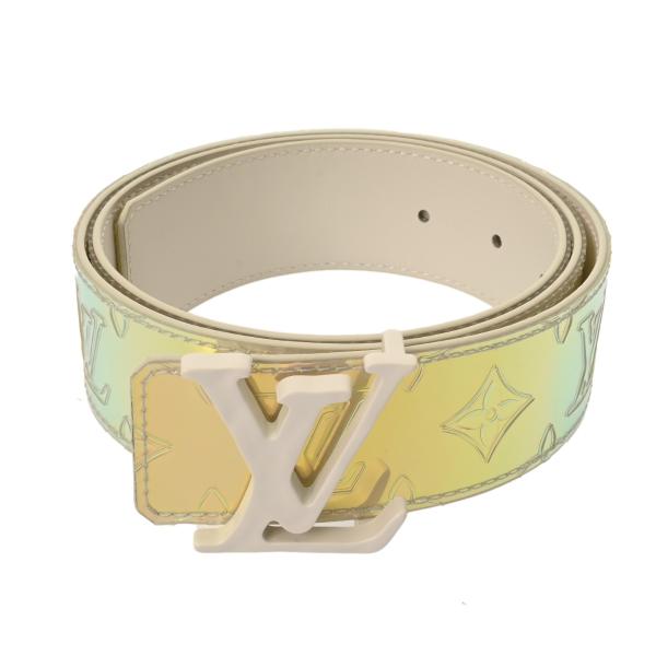 【美品】ルイヴィトン　サンチュール　LVシェイプ　モノグラム　ベルト LOUIS VUITTON（ルイ・ヴィトン） モノグラムプリズム サンチュール LV