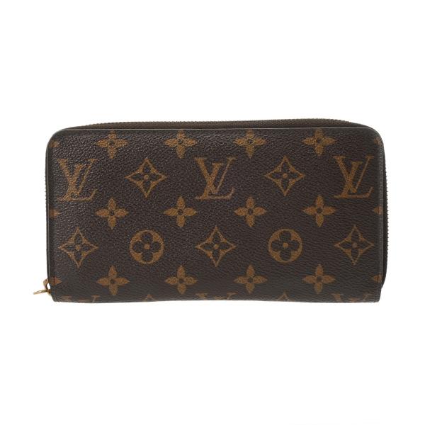 ルイヴィトン モノグラム ジッピーウォレット M60017 財布 ブラウン LOUIS VUITTON（ルイ・ヴィトン） モノグラム ジッピーウォレット 旧型