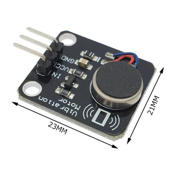 携帯電話振動モーターで作られており、振動効果は明らかです。mos 増幅ドライバーは、Arduino のデジタル ポートを介して直接制御できます。モーターの振動強度はPWM制御が可能です。このモジュールは電気信号を機械振動に簡単に変換できます...