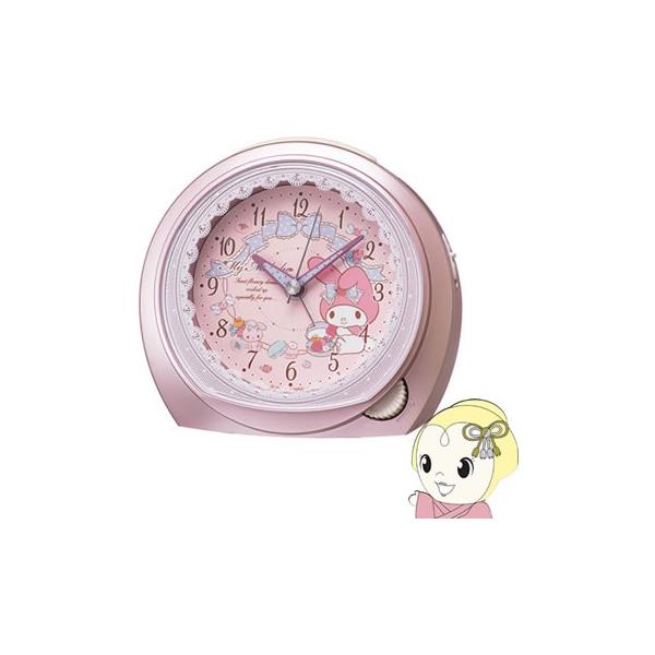 セイコー クロック 目覚まし時計 マイメロディ アナログ ピンク