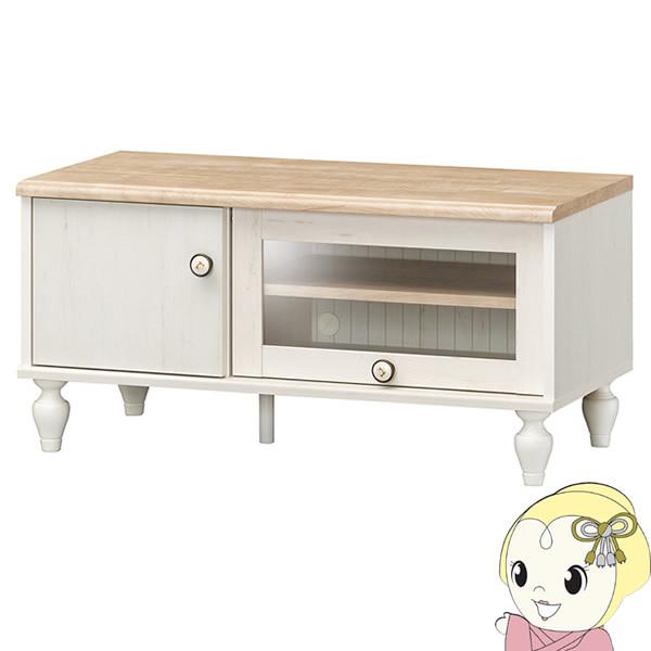 メーカー直送 白井産業 フレンチシャビーカフェ ローボード テレビ台 32型 幅90cm ナチュラル 白木目 Fsc 4590fd Nw ぎおん 通販 Paypayモール
