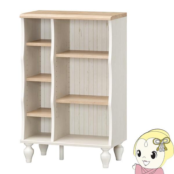メーカー直送 白井産業 フレンチシャビーカフェ フリーラック 本棚 幅55cm ナチュラル 白木目 Fsc 9055 Nw ぎおん 通販 Paypayモール