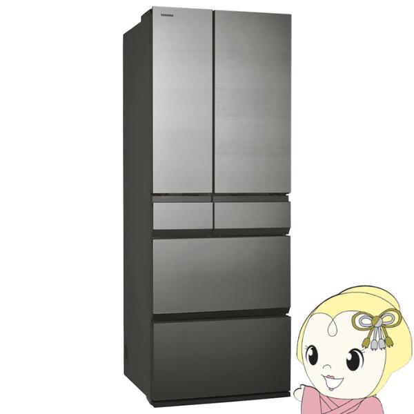 [予約]冷蔵庫 【標準設置費込】 東芝 TOSHIBA 586L 6ドア WFSシリーズ FREEZA フロストグレージュ GR-A590WFS-TH
